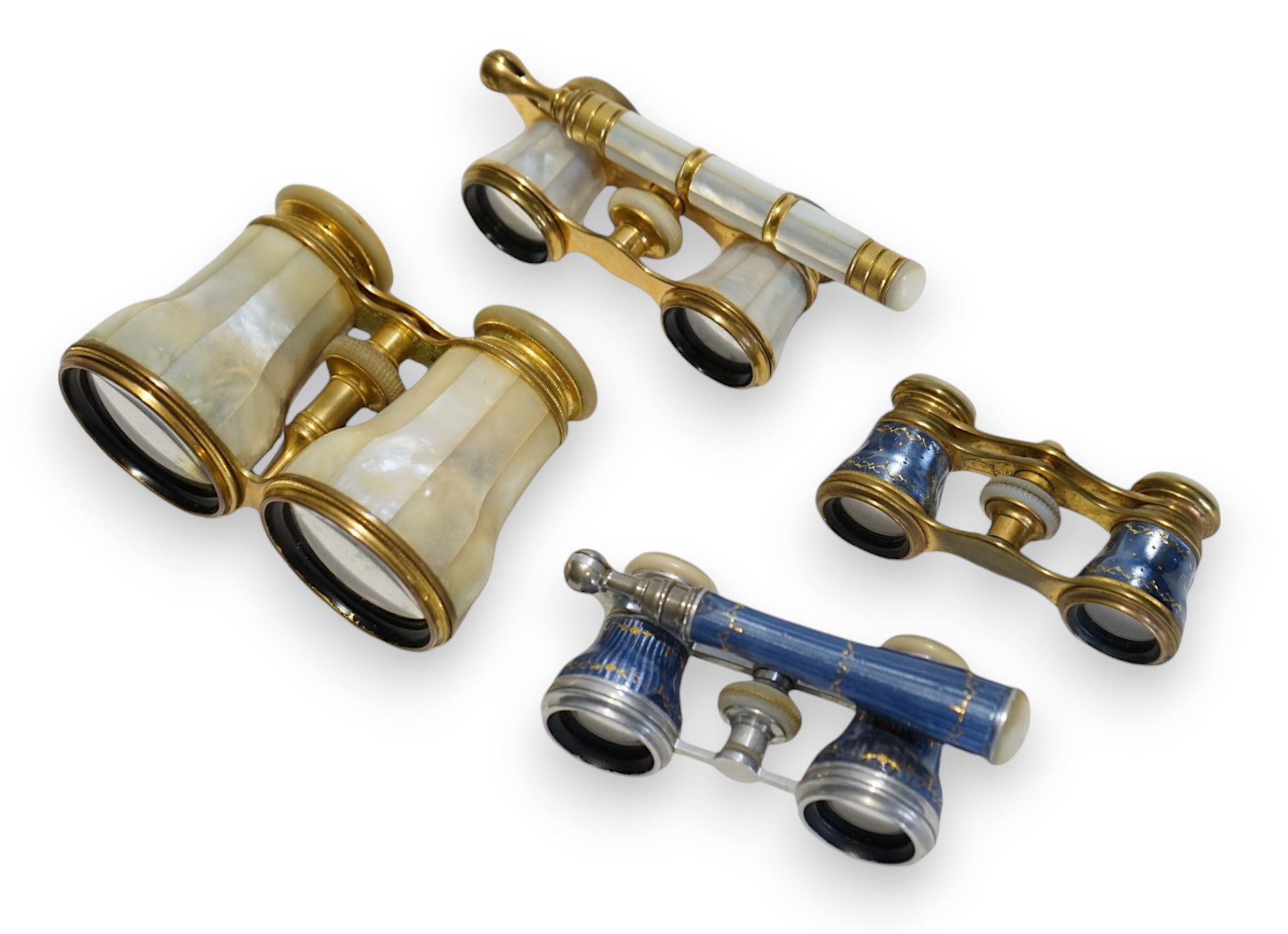 A collection of eighteen pairs of assorted opera glasses